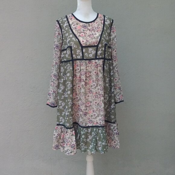 Juicy Couture Women's Dress Floral Bohemian Print Med NWOT Med - Picture 3 of 7